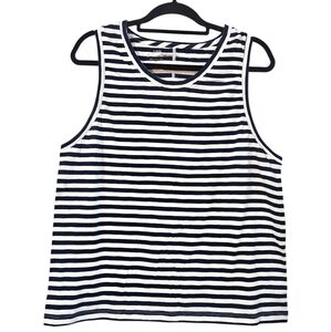 NWT J.Crew Factory Striped Girlfriend Tank Top Size S